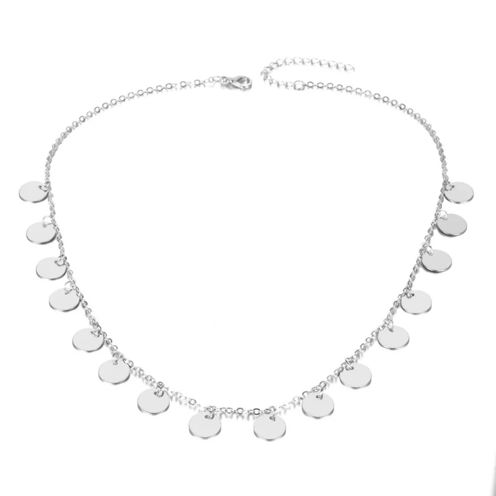 5 for $25 Medallion Choker Statement Necklace - Picture 2 of 5